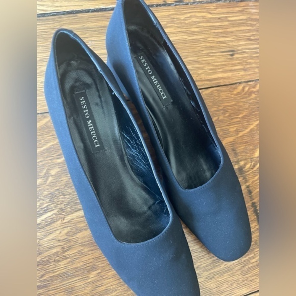 Sesto Meucci Black Dress Shoes 8.5 Narrow